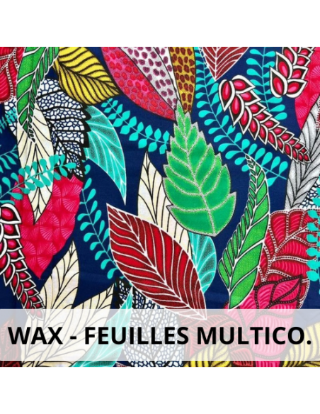 Tissus Wax Feuilles multicolores Tissus Wax Feuilles multicolores