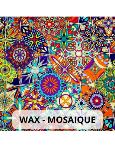 Tissu Wax Mosaïque