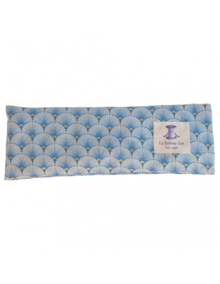 Coussin pour les yeux tissu OEK Eventail bleu Coussin pour les yeux tissu OEK Eventail bleu